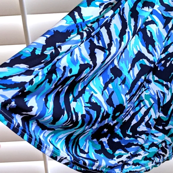 JONES NEW YORK JERSEY RUCHED MULTICOLOR DRESS - Picture 7 of 7